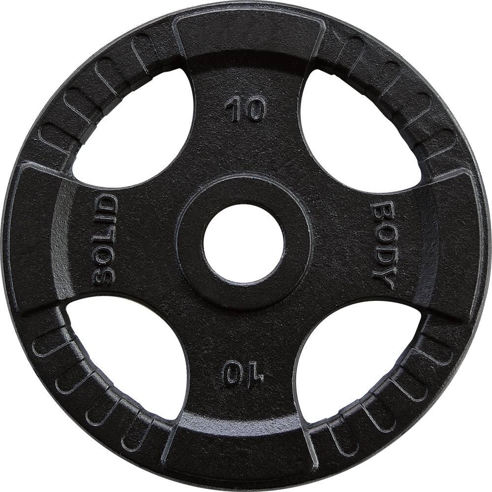 Prato de pesos olímpicos em ferro fundido da body-solid - 10 kg