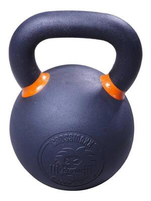 Crossmaxx kettlebell - gietijzer met poedercoating - 24 kg