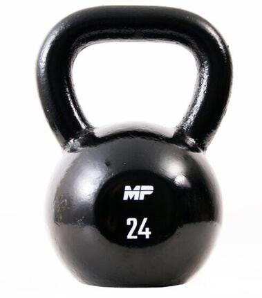 Kettlebell aus Gusseisen - Schwarz - 24 kg