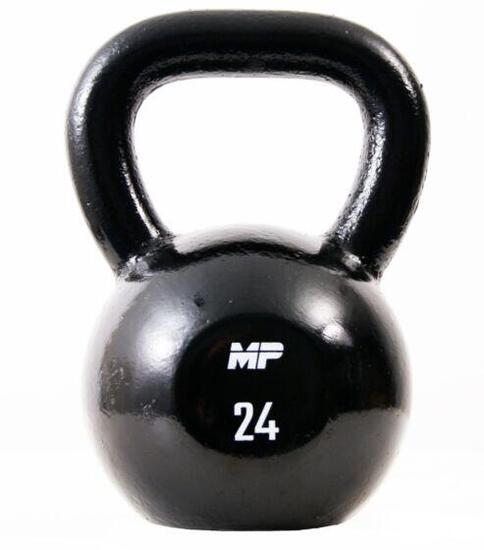 Kettlebell aus Gusseisen - Schwarz - 24 kg