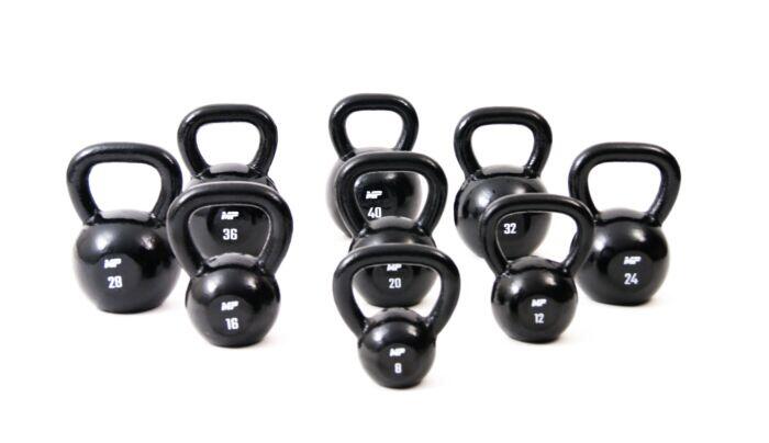 Gietijzeren Kettlebell - Zwart - 24 kg 2/4