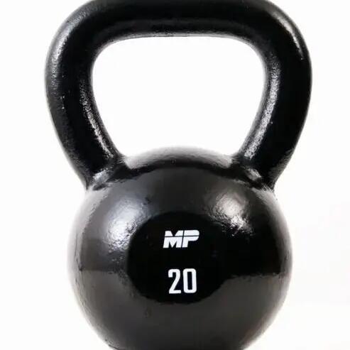 Cast Iron Kettlebell - Black - 20 kg