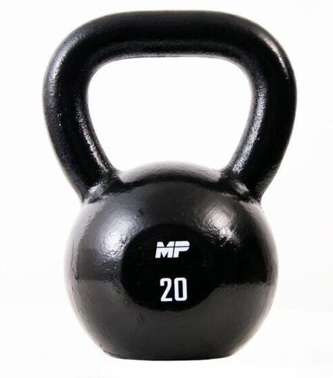 Kettlebell aus Gusseisen - Schwarz - 20 kg