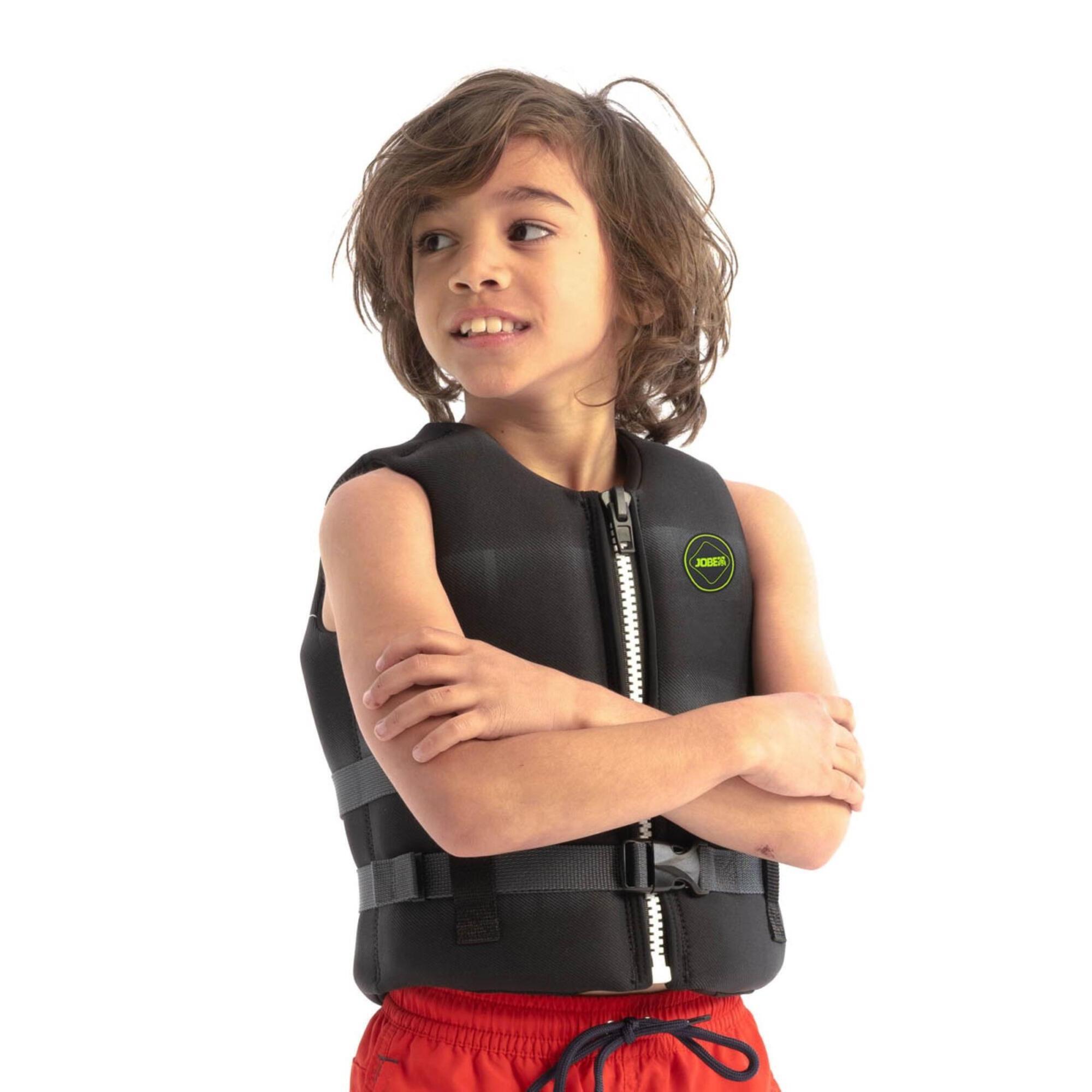Jobe - Jobe Gilet De Natation - Unisexe - Neoprene Life Vest Kids - Gilet De Natation - Noir - 14 À 16 Ans - Decathlon