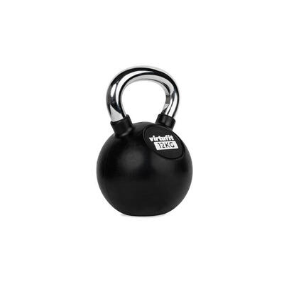 Kettlebell - fitness - rubber/chroom