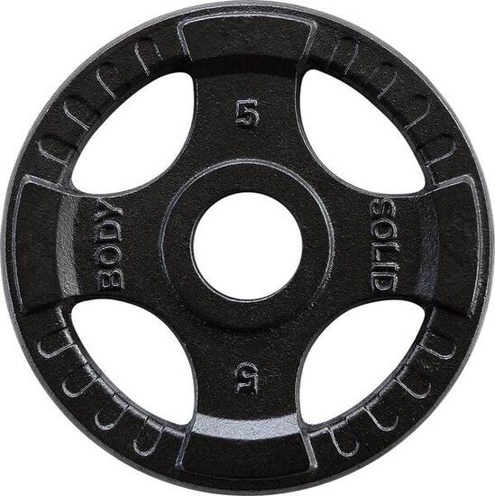 Body-Solid Olympic Hantelscheibe aus Gusseisen – 5 kg