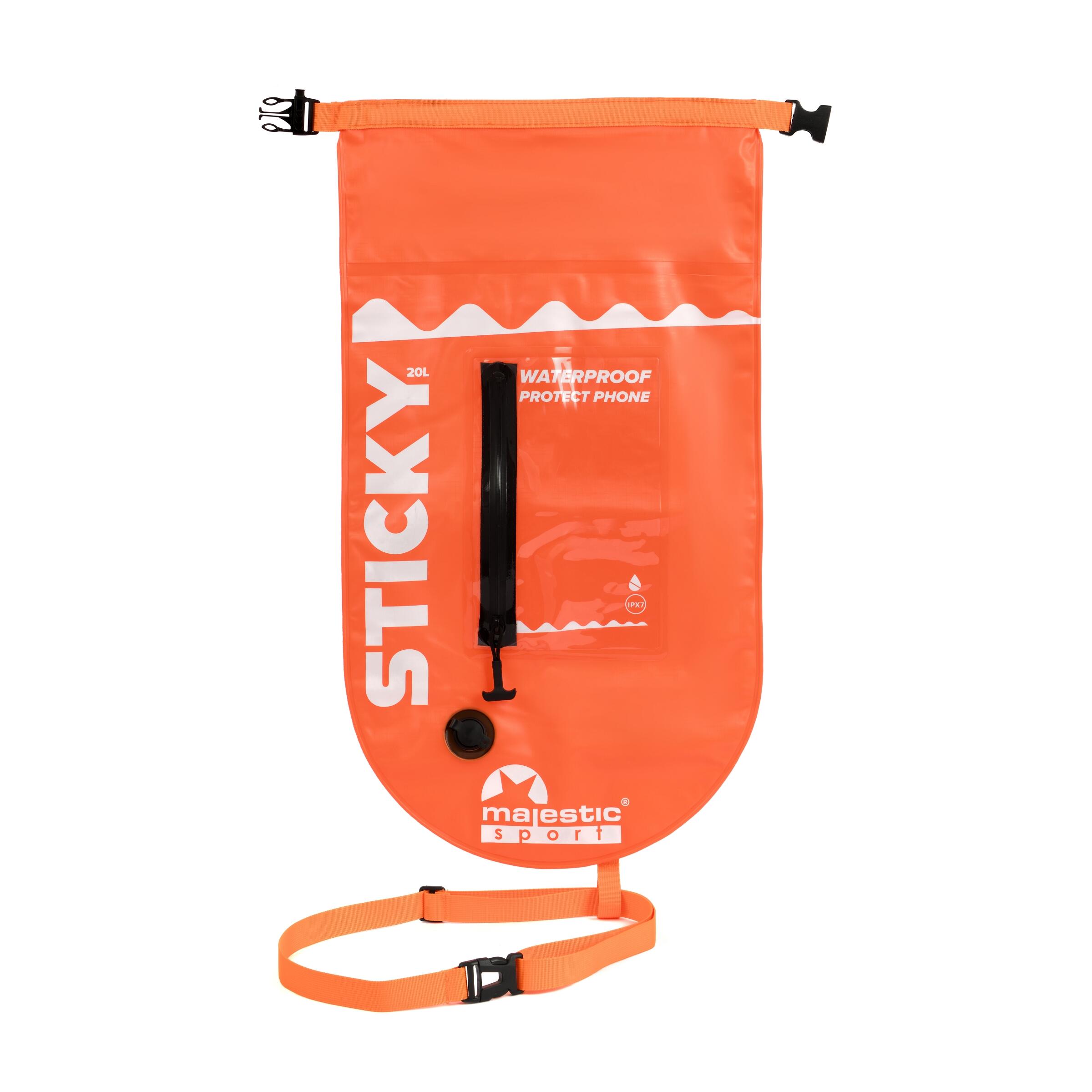 Bojka asekuracyjna STICKY 20l Majestic Sport pomarańczowa 4/7