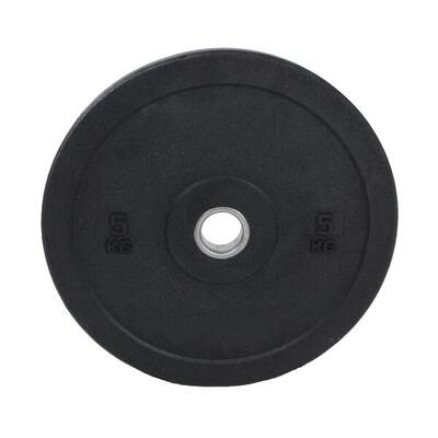 Hi-Temp Olympic Hantelscheibe – Bumper Plate – 50 mm – 5 kg – Schwarz