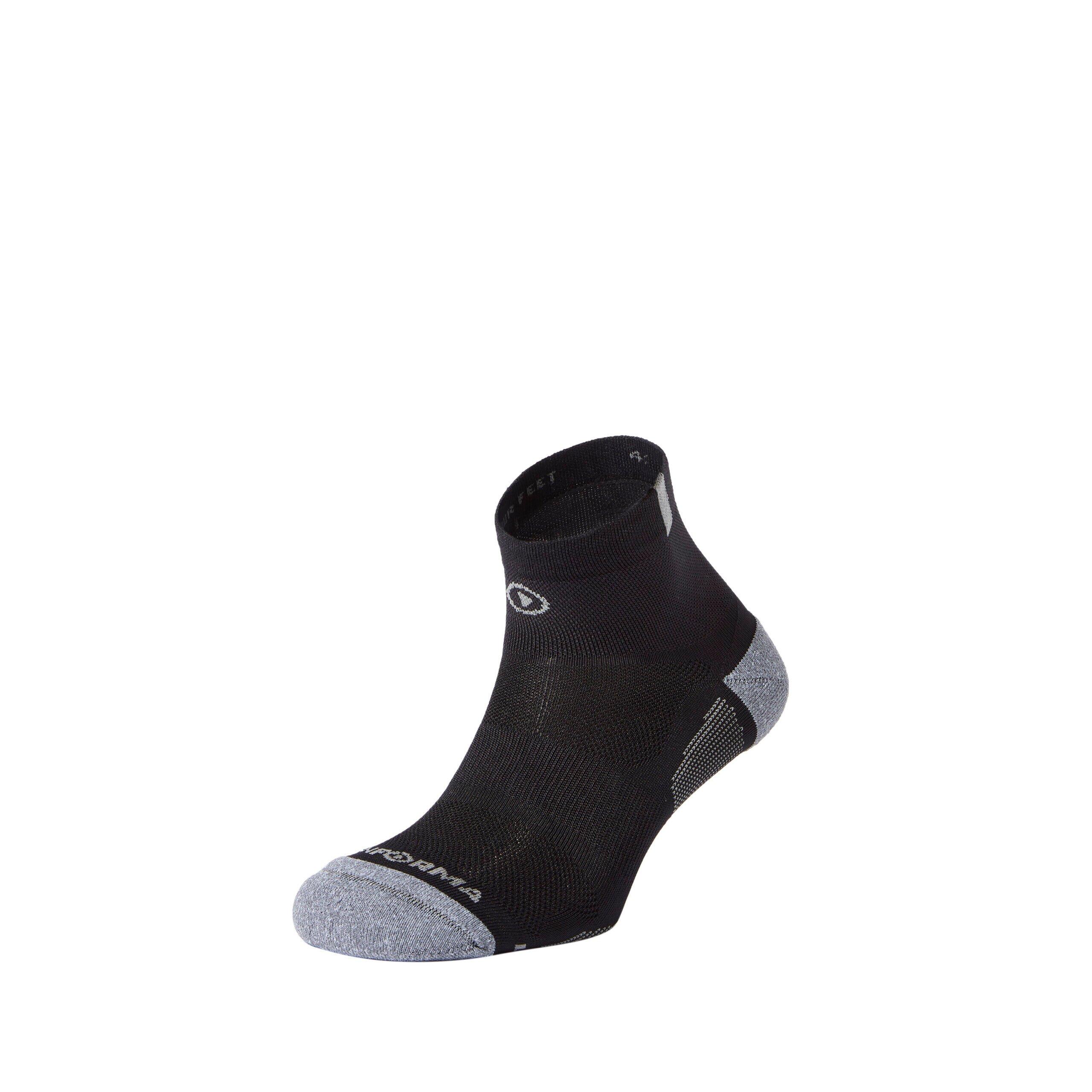 DOUBLE PACK-BOSTON-CHAUSSETTES DE COURSE-TAILLE BASSE-ANTIBACTÉRIEN-NOIR 2/4