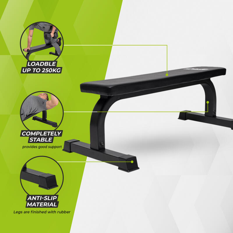 Ławka treningowa, fitness płaska