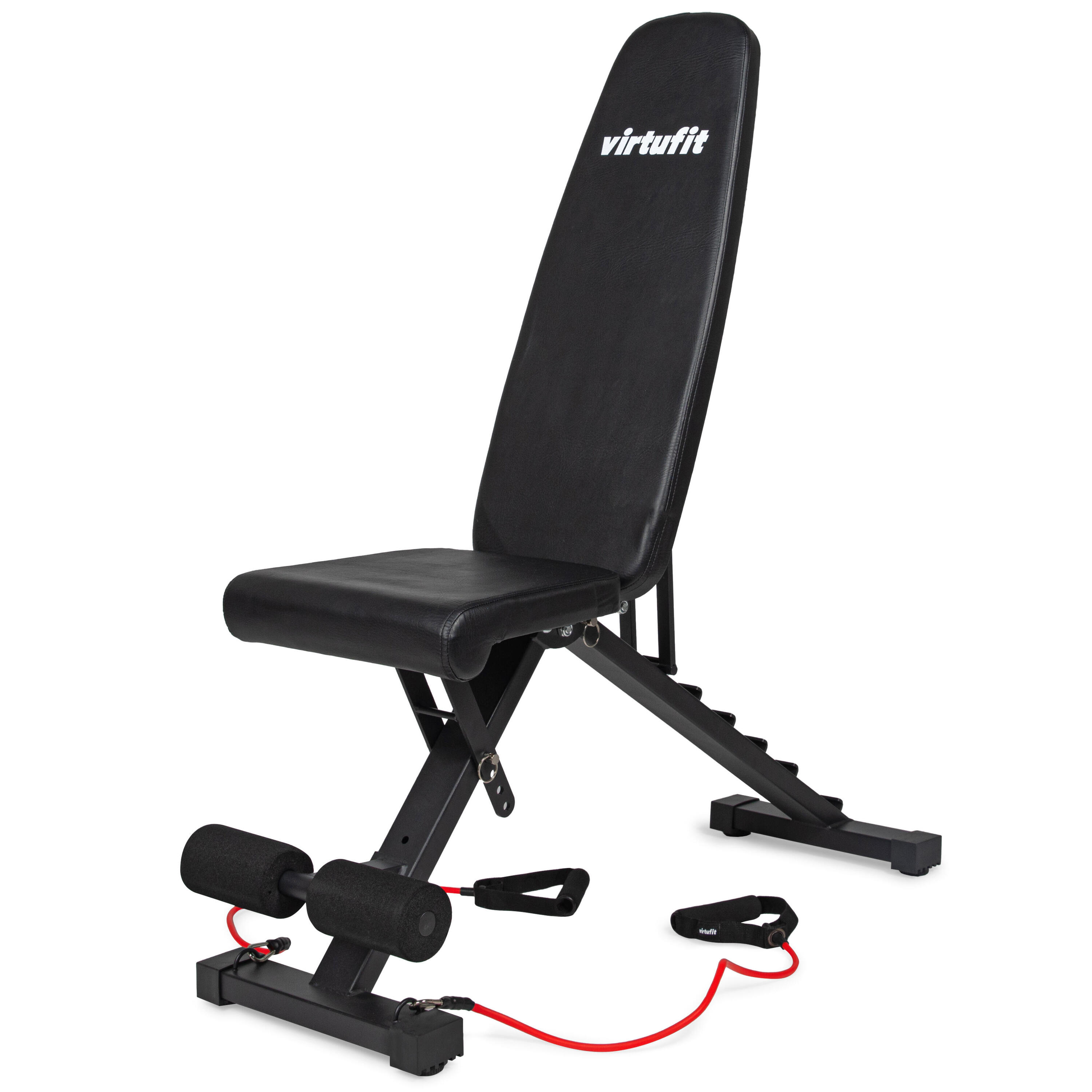 VIRTUFIT Panca fitness pieghevole e regolabile FB100