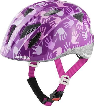 Ximo Fahrradhelm Kinder berry hands gloss Gr. 47-51 cm