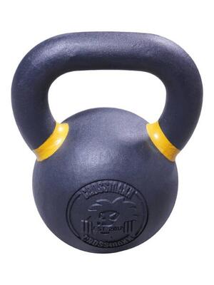 Crossmaxx kettlebell - gietijzer met poedercoating - 16 kg
