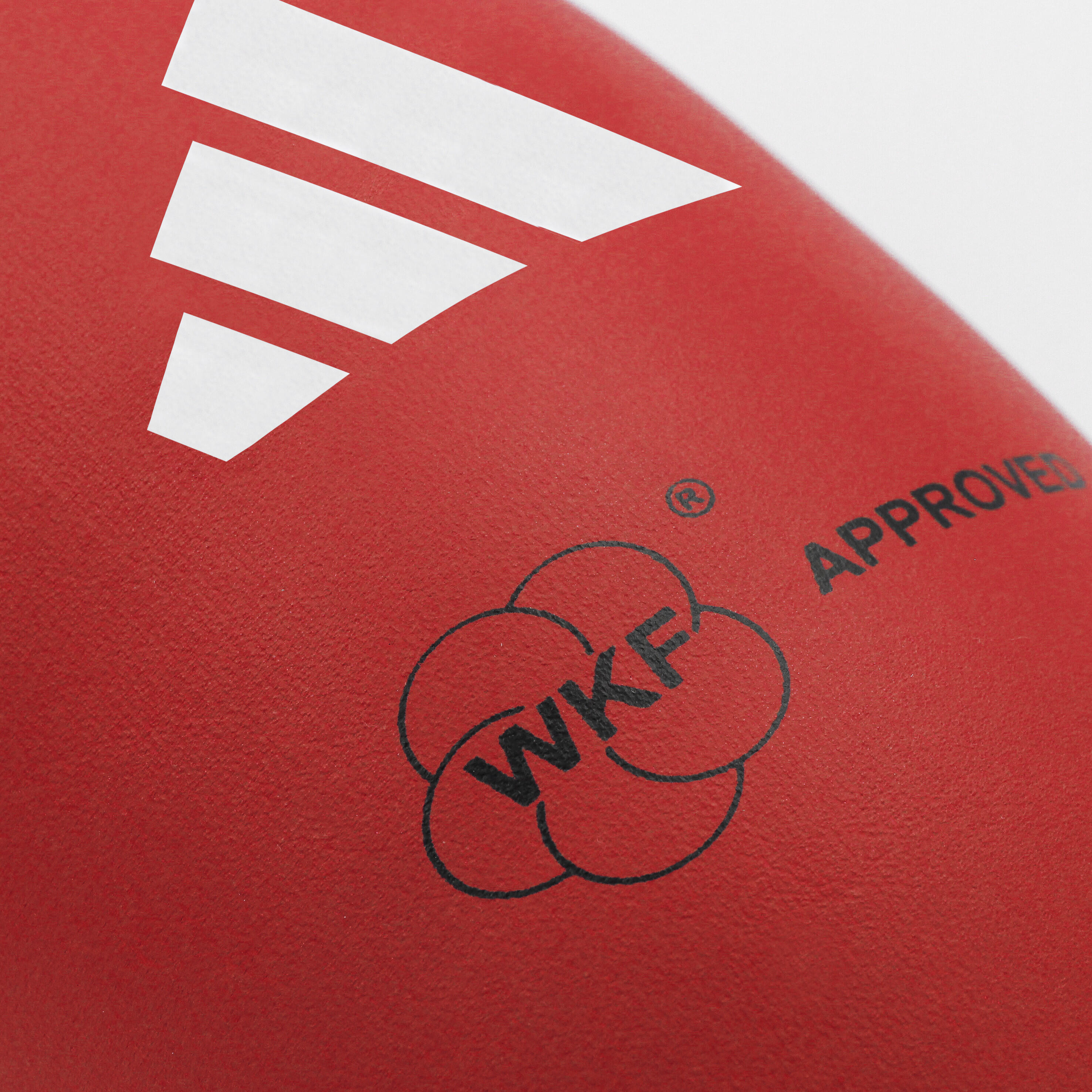 WKF Scheenbeschermer met Verwijderbare Voet - Rood 3/7