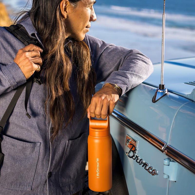 Bouteille de voyage en acier Lifestraw Go 2.0 avec filtre