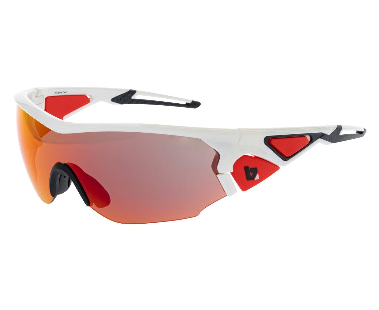 BZ Optics CRIT Gloss White HD Mirror Glasses