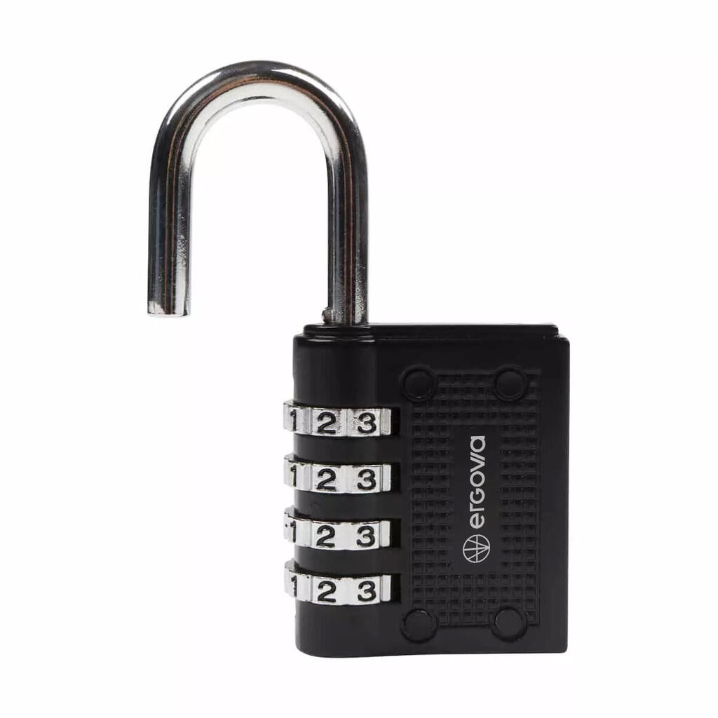 Aluminium code padlock with programmable combination Ergovia