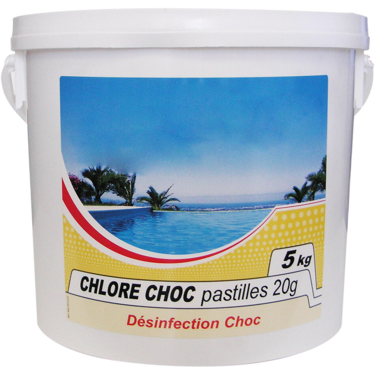 Nmp - Chlore Choc Pastille 5kg - Chlore Piscine - Blanc - 5 L - Decathlon