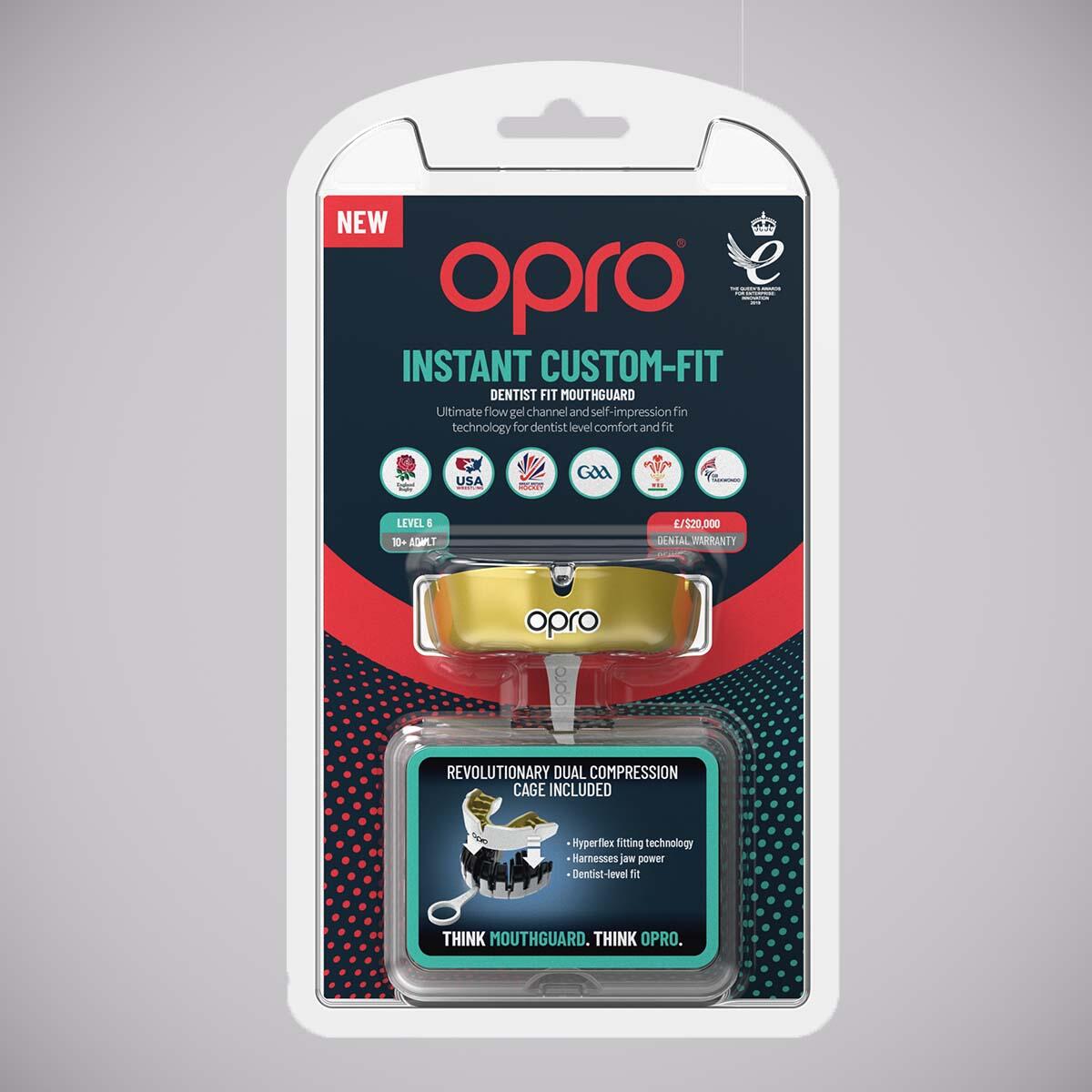 Protège-dents Instant Custom Fit OPRO Adulte – Or 4/7