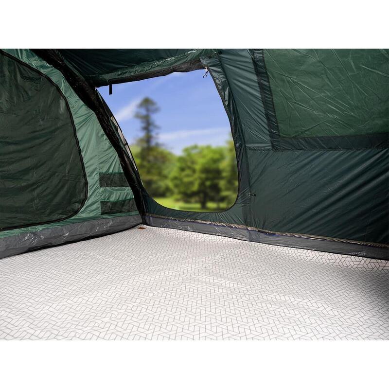 Tapis de tente - camping - 200x300cm - avec polaire Softtouch - sac de rangement