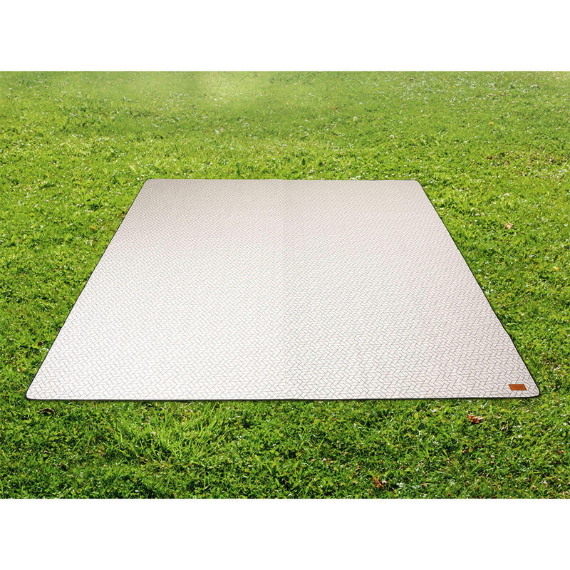Tapis De Tente | Tapis Extérieur | Tapis De Jardin 250x400 Cm Anthracite Et Blanc CFW255767