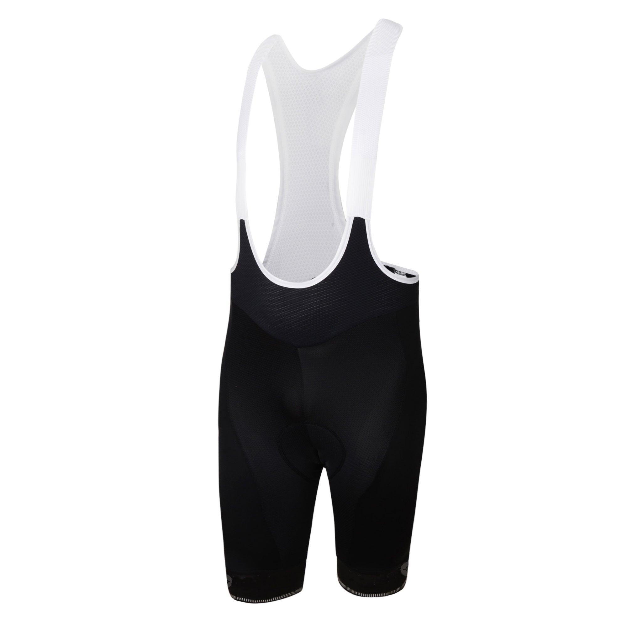 Mens Jewel Black Padded Cycling Bib Shorts