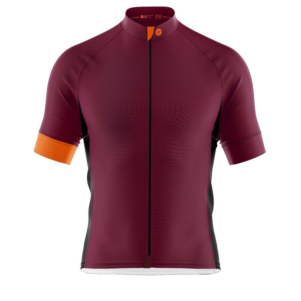 Mens Bezzie Aubergine Cycling Jersey FAT LAD AT THE BACK Decathlon