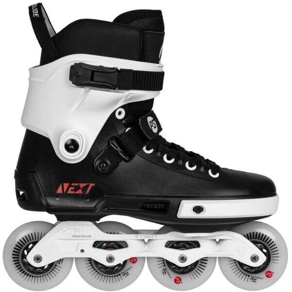 Powerslide - Powerslide Roller Freeskate Next Core 80 Black/white - Rollers En Ligne - Noir - 43 - Decathlon
