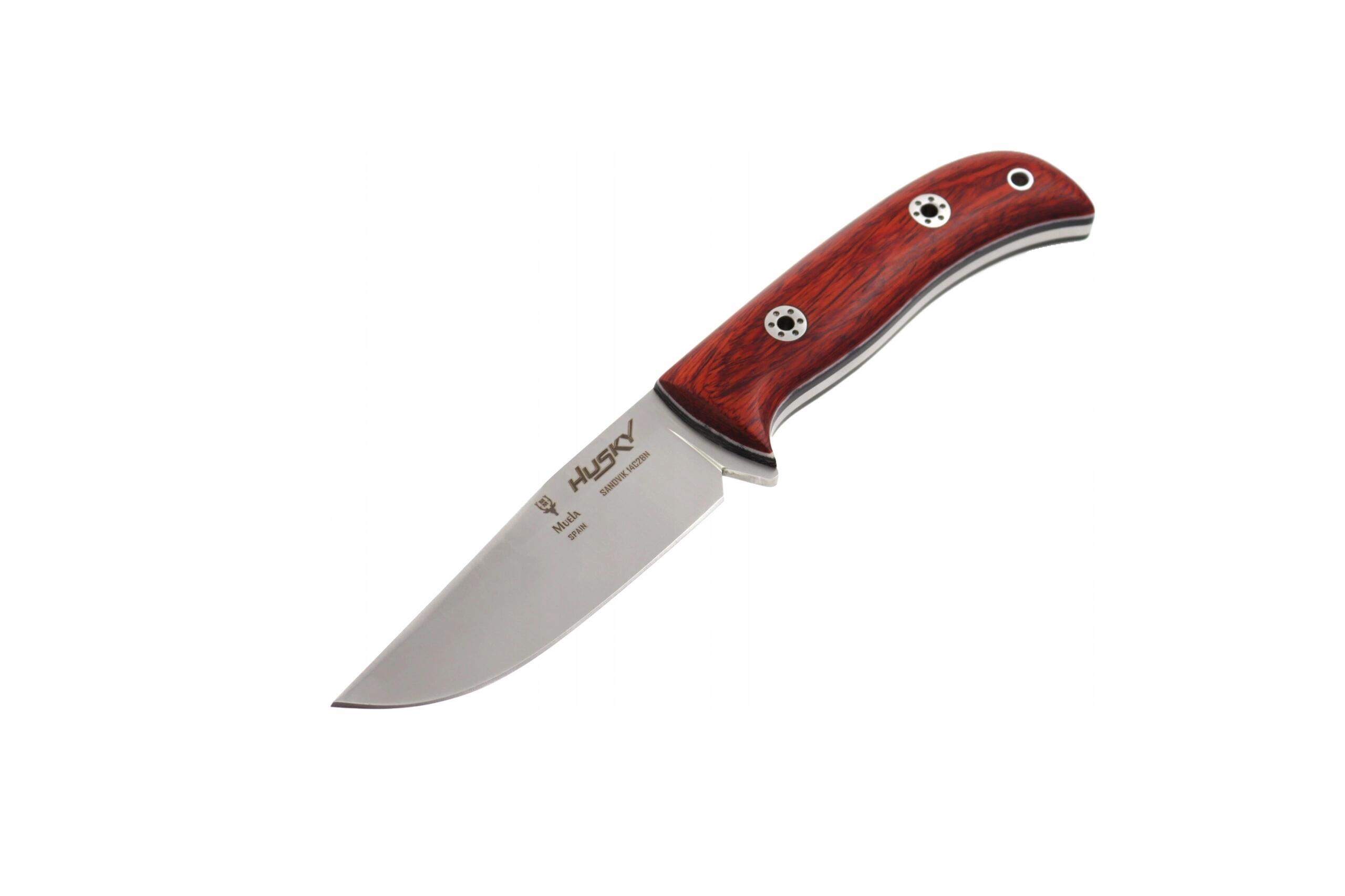 Nóż full tang Rosewood 110 mm + skórzana pochwa 3/6