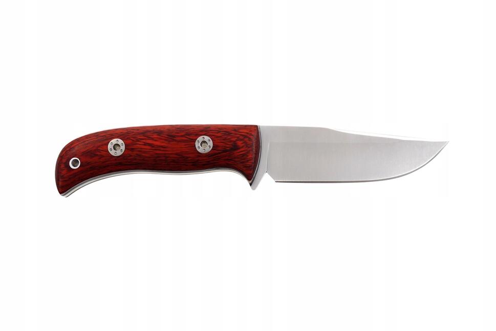 Nóż full tang Rosewood 110 mm + skórzana pochwa