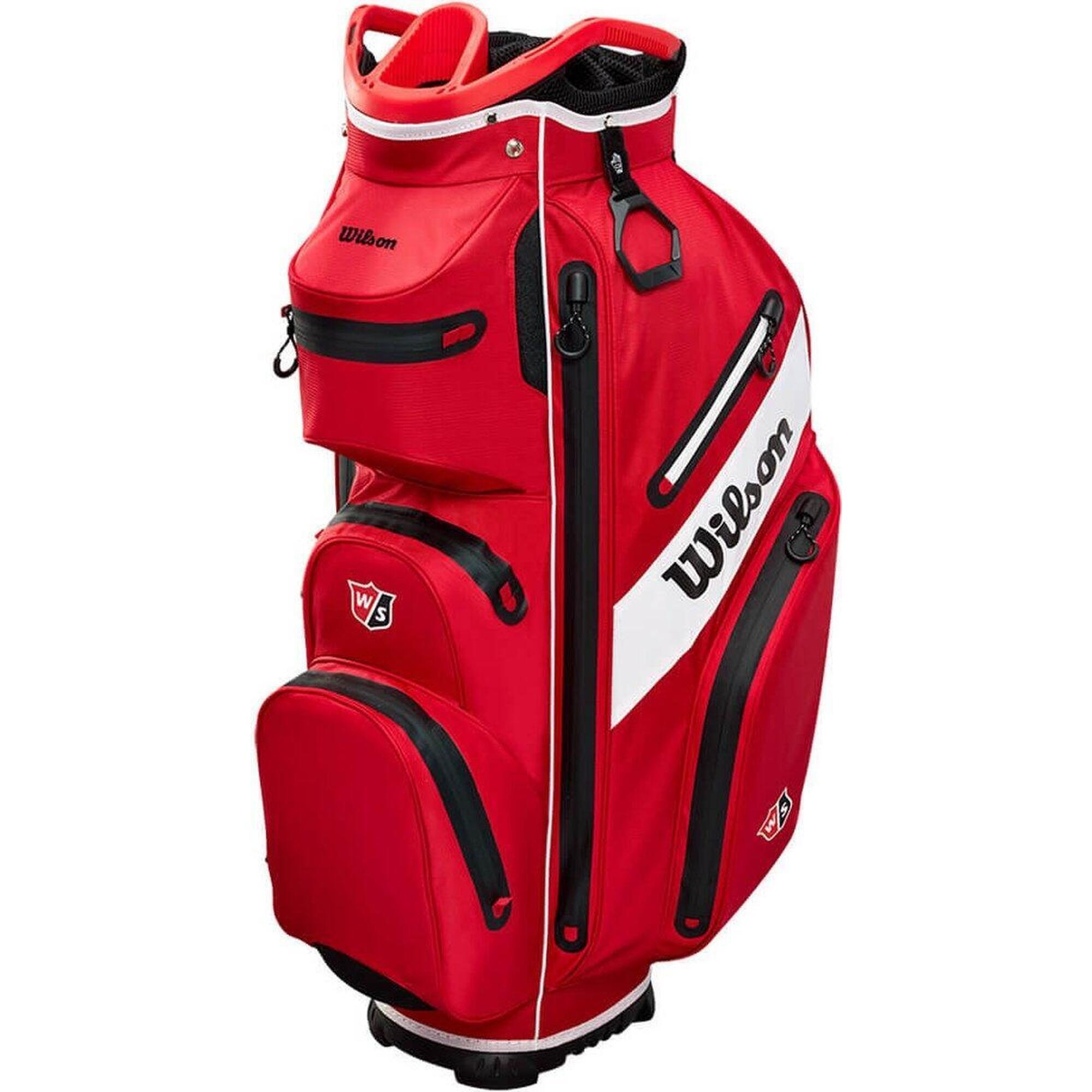 Wilson Staff Exo Dry Cartbag Imperméable 2022 - Rouge Noir Blanc