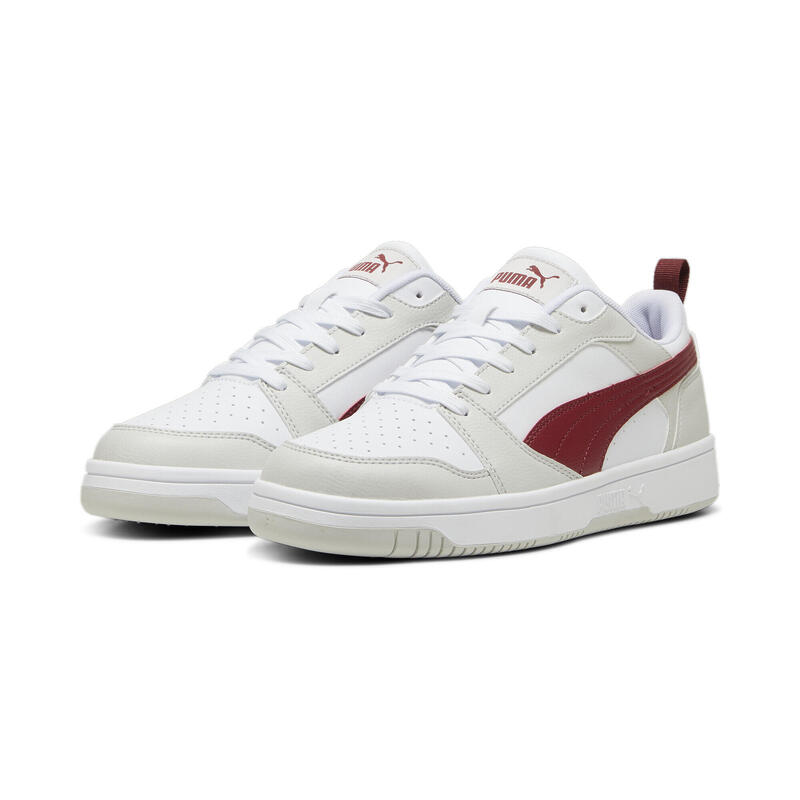 Rebound V6 Low sneakers PUMA Glacial Gray Intense Red White