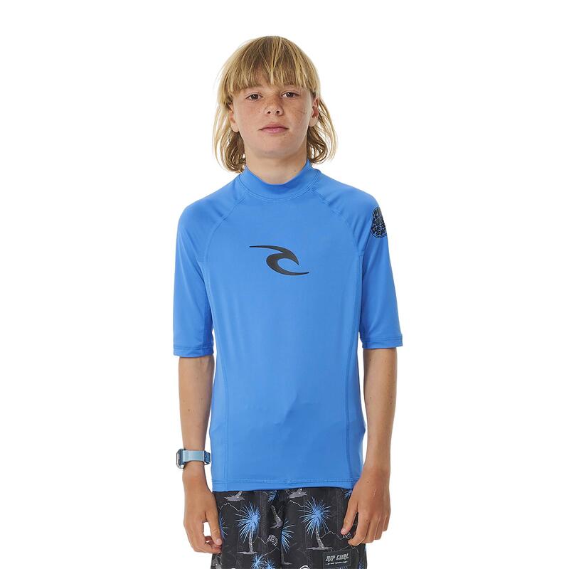 Camiseta de baño Rip Curl Lycra Brand Wave UPF para niño