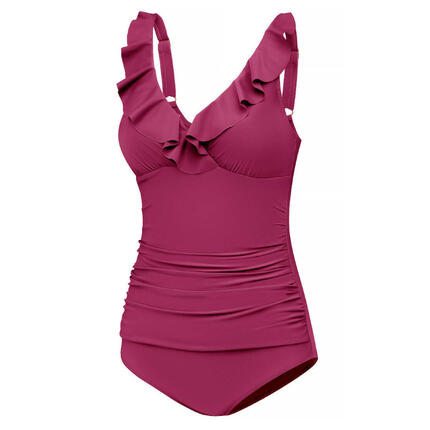 Damski kostium kąpielowy jednoczęściowy z falbanką Aqua Speed Lydia