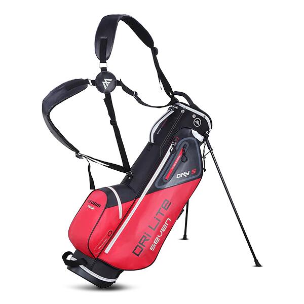 BIG MAX Dri Lite Seven - Wasserdichte Golftasche - Standtasche - Schwarz Rot