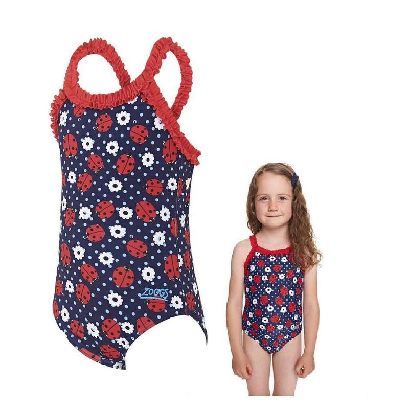 Girls' Ultra-soft Hlorine Resistant Swimsuit - Lady Bird x Flower