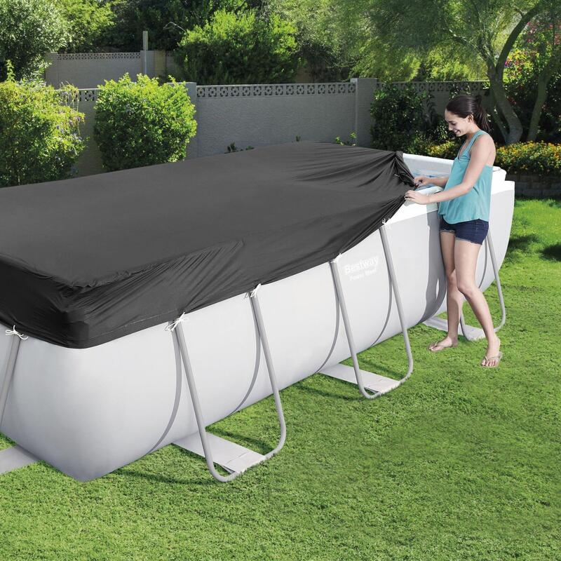 Bestway Bâche pour piscine hors sol rect angulaire de 4,04 m et 4,12 m