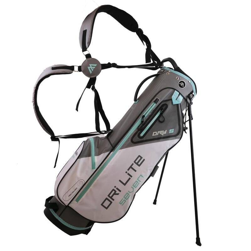 Big Max Dri Lite Seven - Sac de golf imperméable - Sac trépied - Blanc Gris