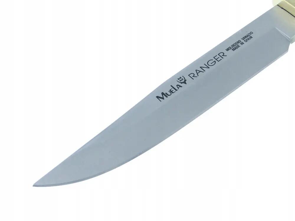 Nóż myśliwski Pakkawood 120 mm ze skórzaną pochwą 4/7