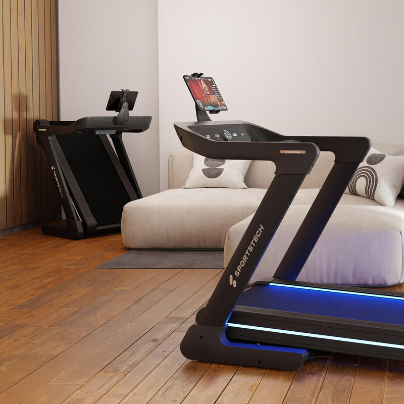 Sportstech Tapis de Course  sTread Lite, 20 km/h,Inclinaison 17%, jusqu'à 150 kg