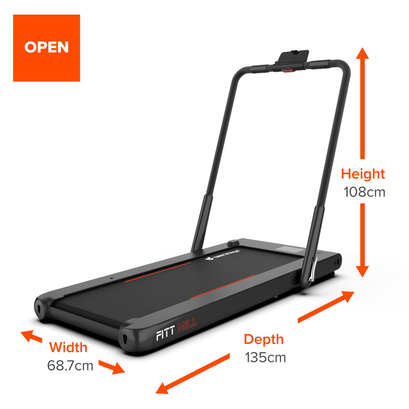 FITT Mill Treadmill and Walking Pad by New Image 2/7