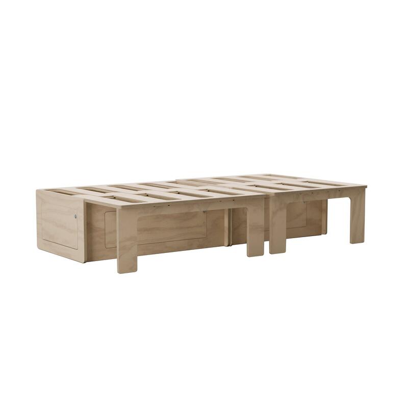 Kit Camper Montgó em compensado de pinho - Natural, 200 cm - PLYKIT