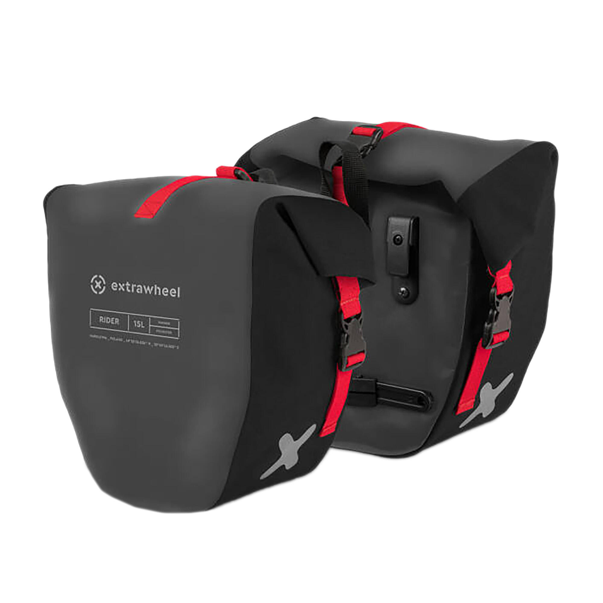 Sakwy rowerowe wodoszczelne 30 l (2 × 15 l) Rider 4/4