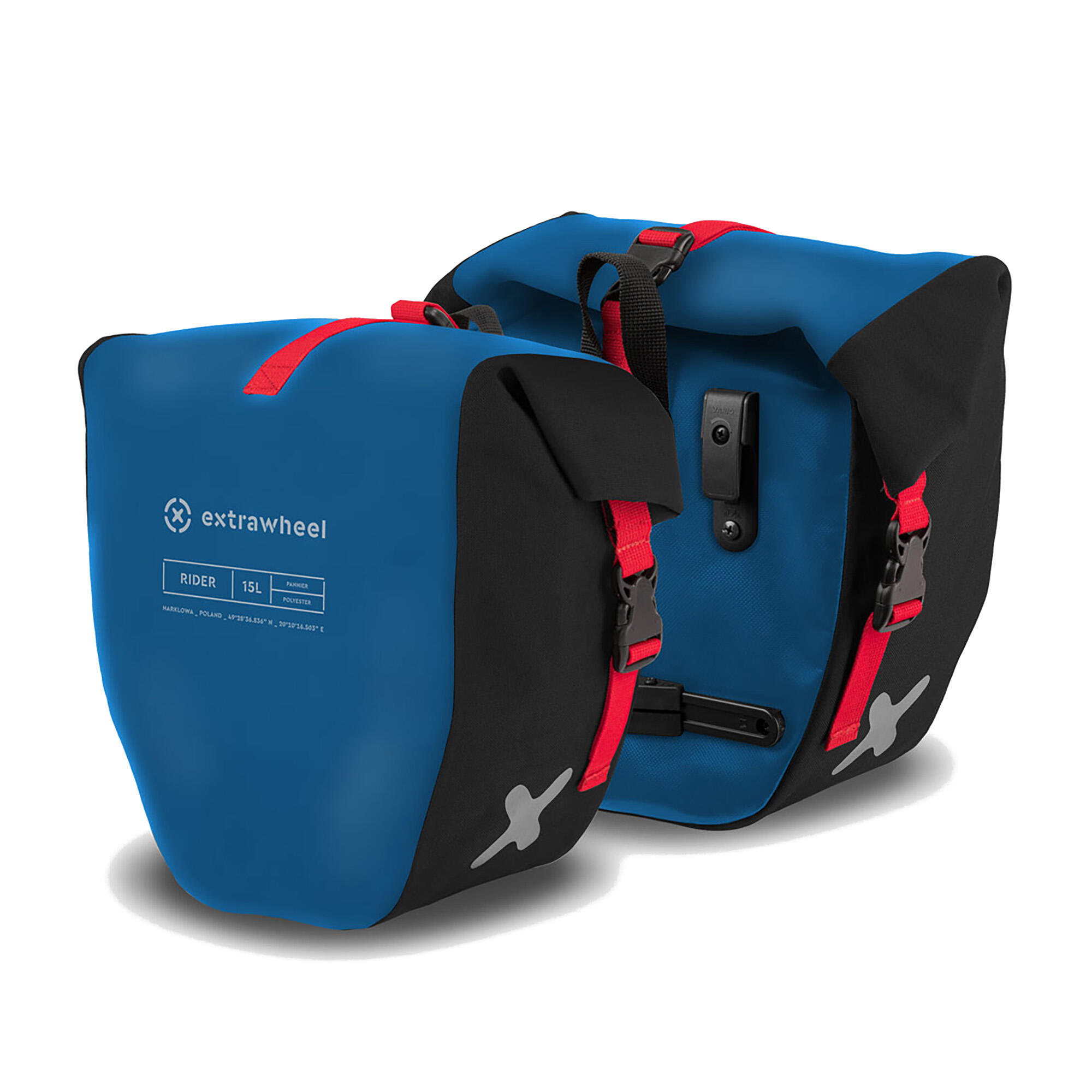 Sakwy rowerowe wodoszczelne 30 l (2 × 15 l) Rider 4/4