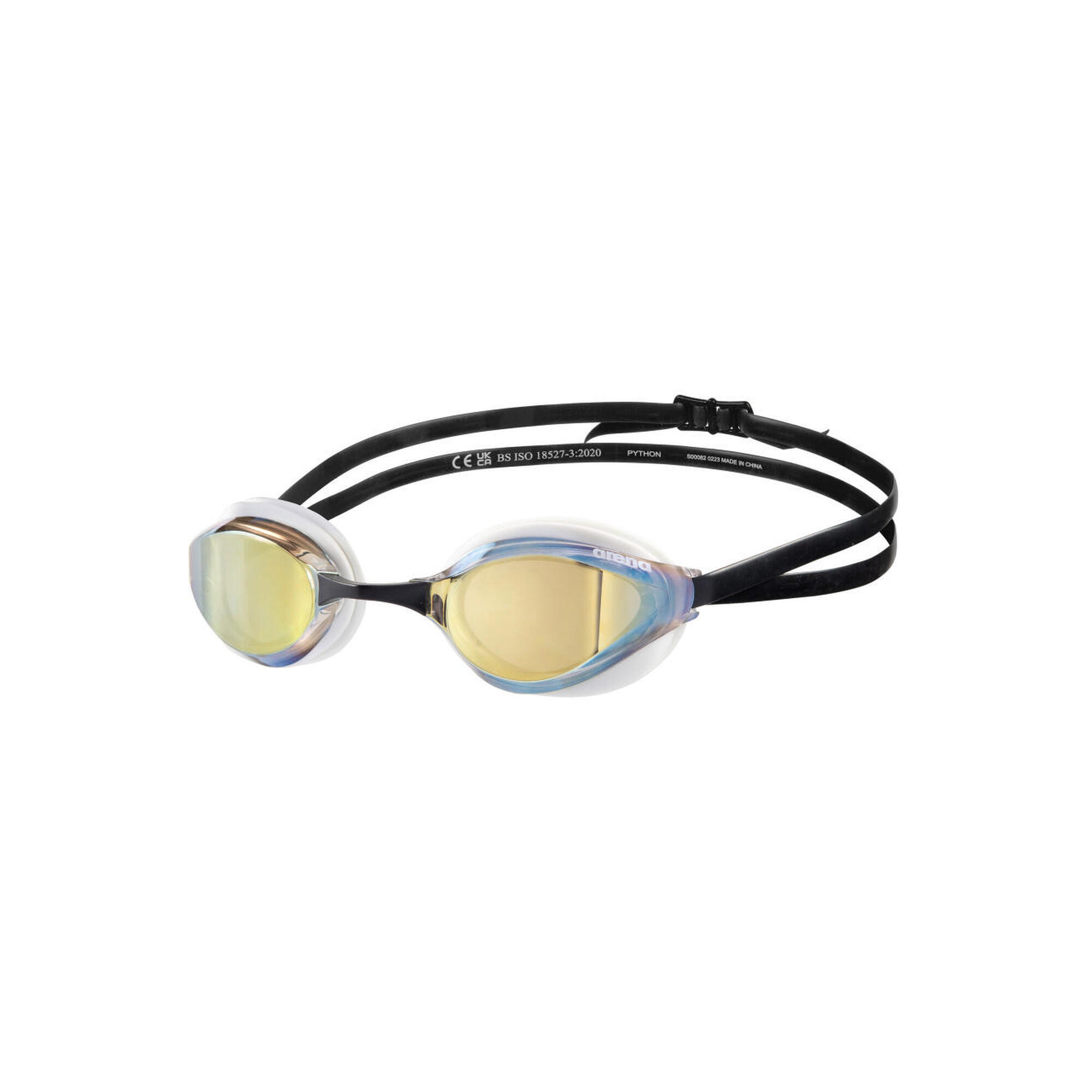 Óculos de proteção espelhados Arena Python - Dourado / Branco / Preto