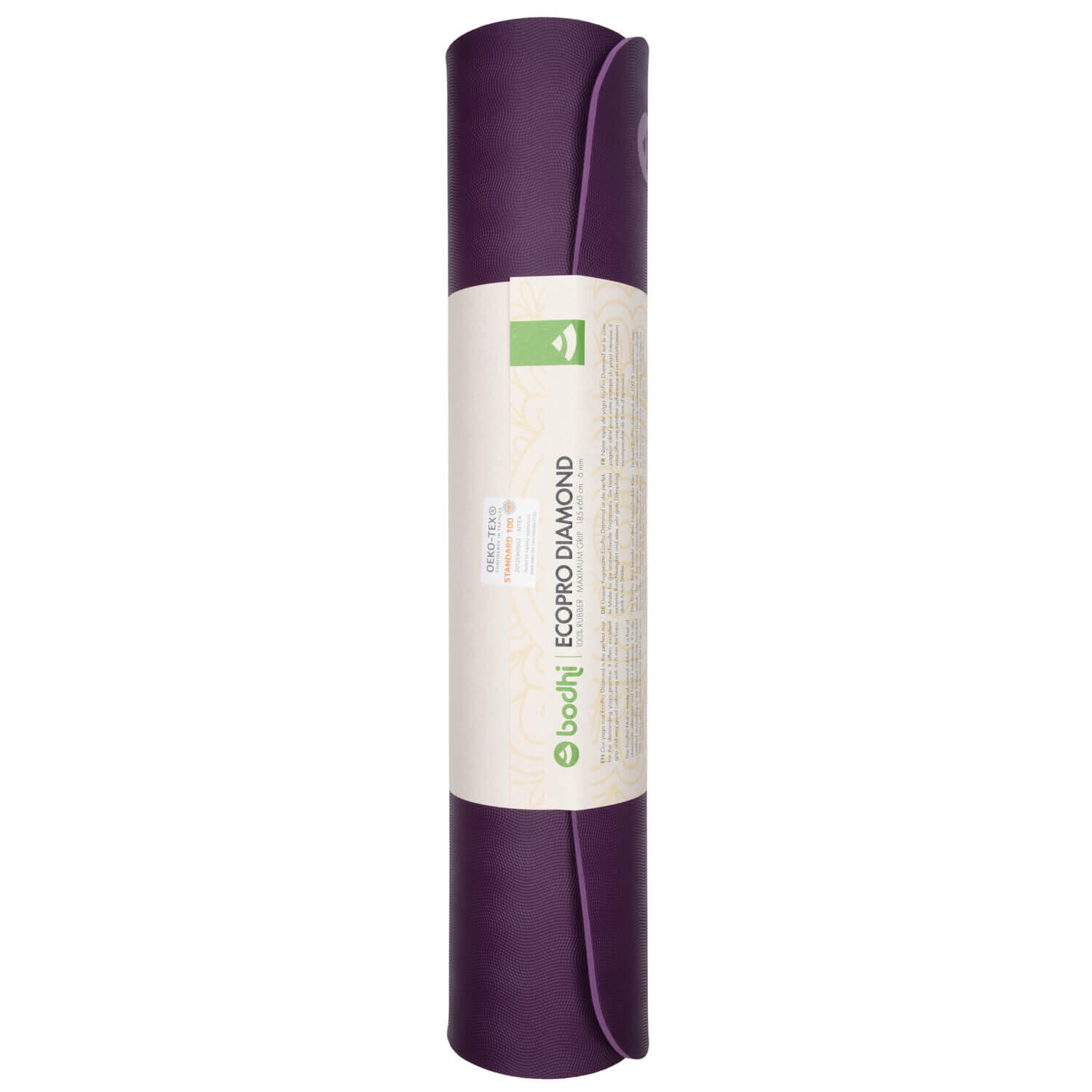 Tappetino yoga in gomma antiscivolo Bodhi EcoPro Diamond 6 mm 4/7