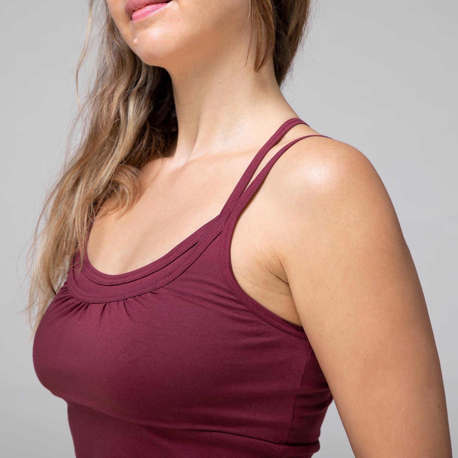 Yoga Racerback Top, weinrot 6/6