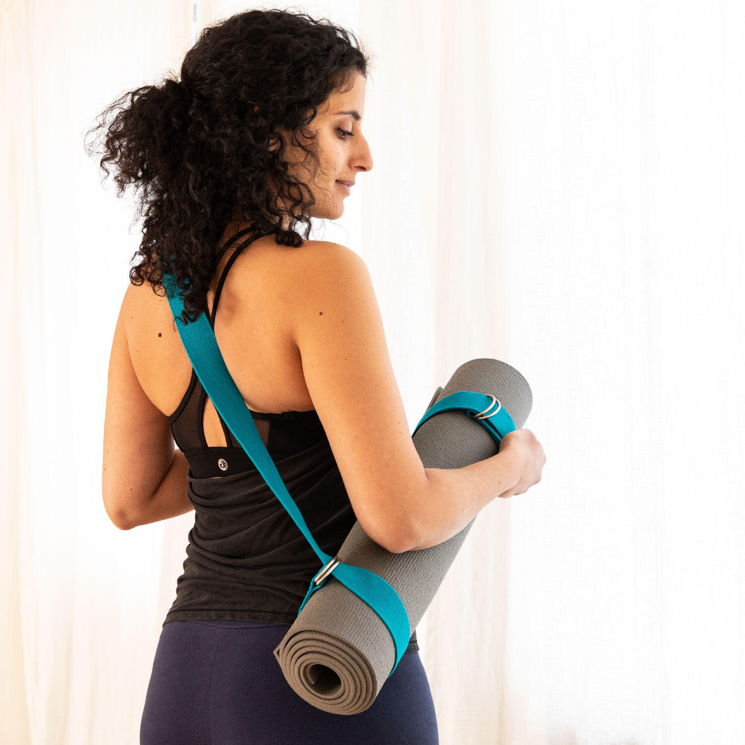 Yogagurt Yamala 2 in 1, Baumwolle, 2 m anthrazit 6/6