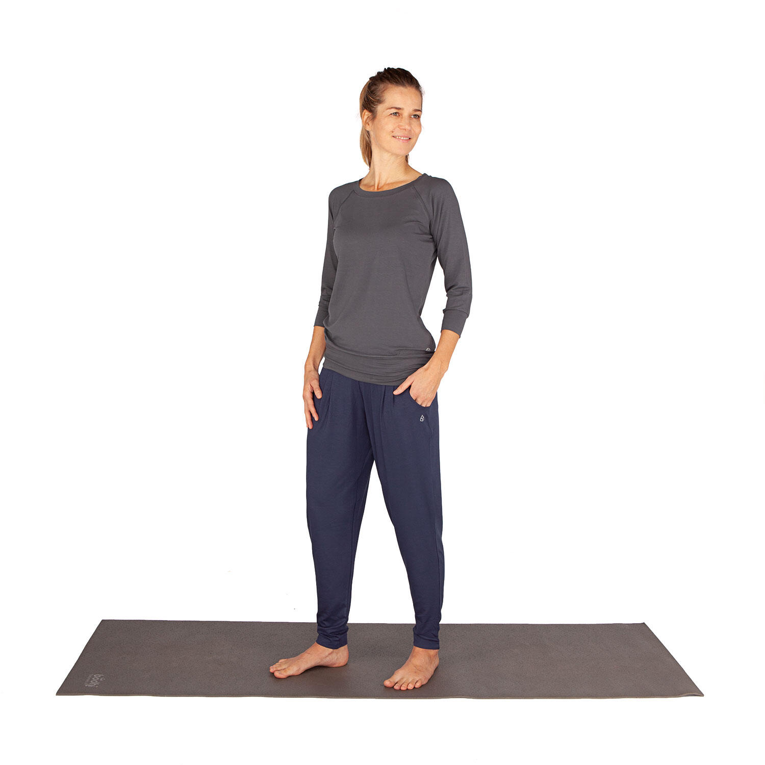 Loose Pants, bequeme Yogahose, Modal, Dunkelblau (Black Iris) 6/6