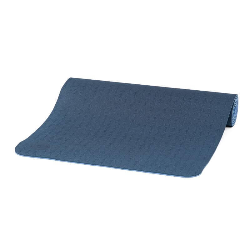 Yogamatte Lotus Pro, TPE blau/hellblau 4/7